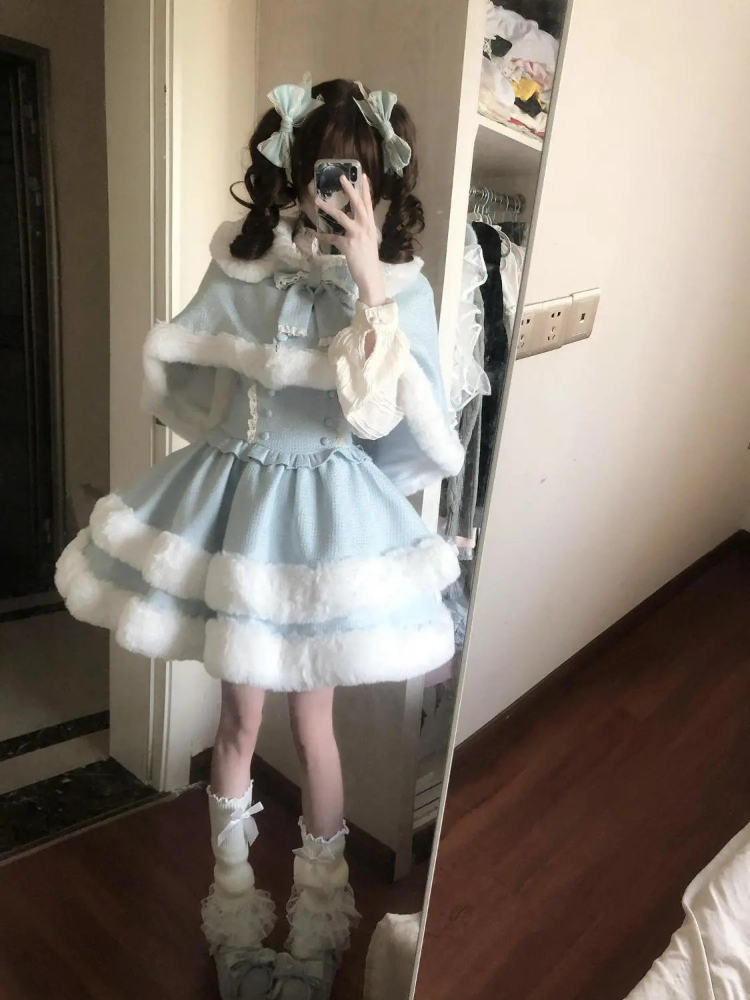 Winter Clothing Cute - Winter Sweet Lolita Christmas Dress Set