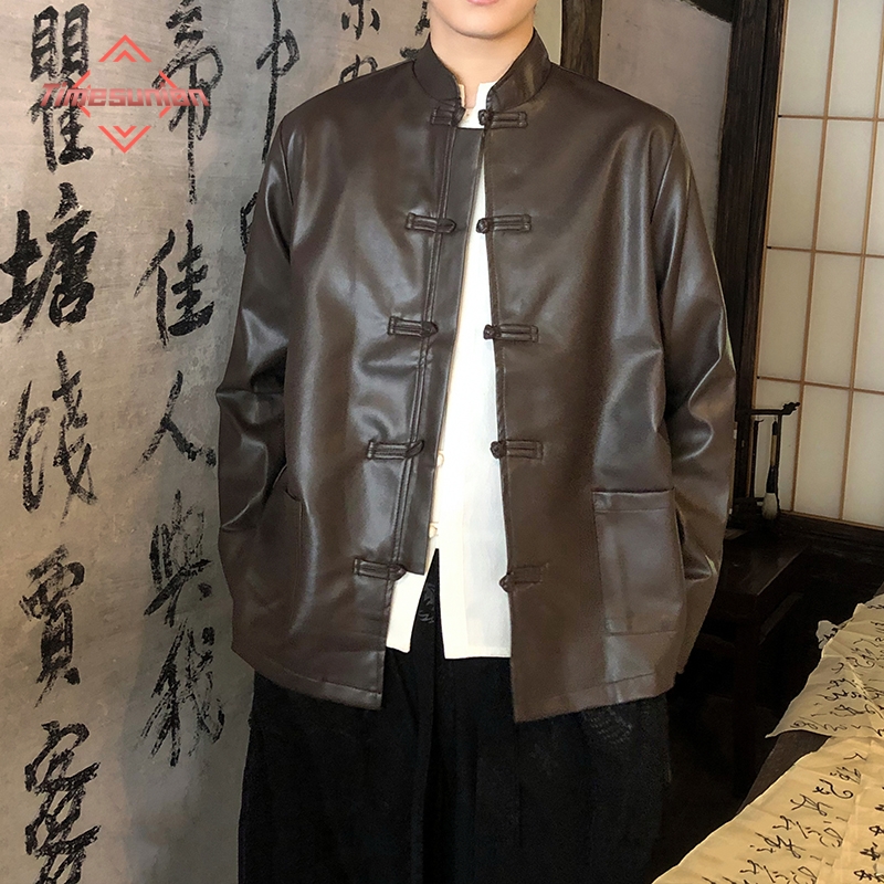 Jacket Winter Clothing - Traditional Men's Clothing PU Leather Jacket