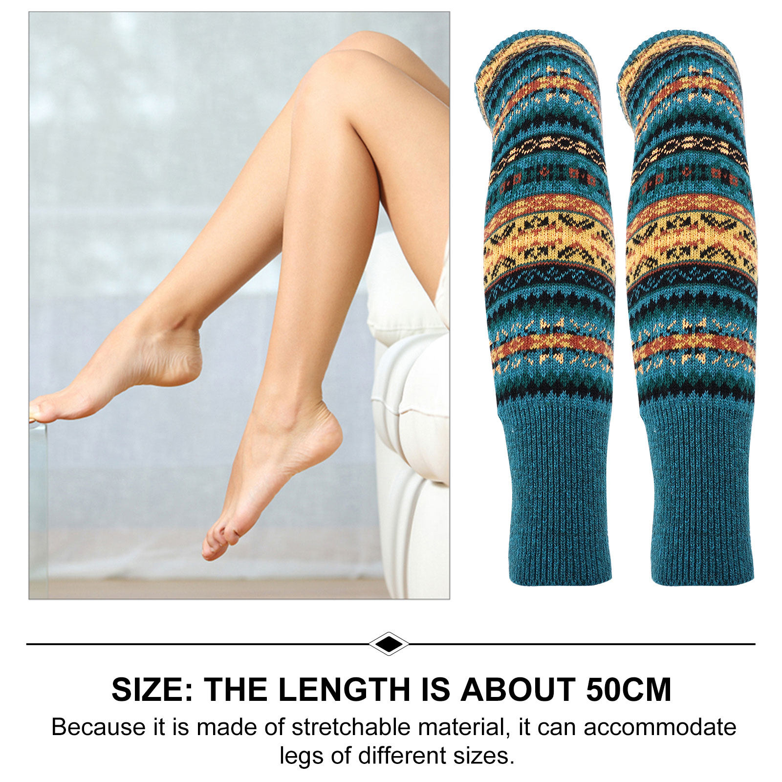 Winter Clothing Leg Warmers - 2Pairs Elegant Winter Leg Warmers Knitted