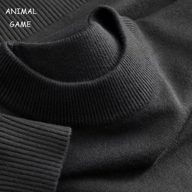 Winter Clothing Cute - Mens Casual Mock Turtleneck T-Shirts Long