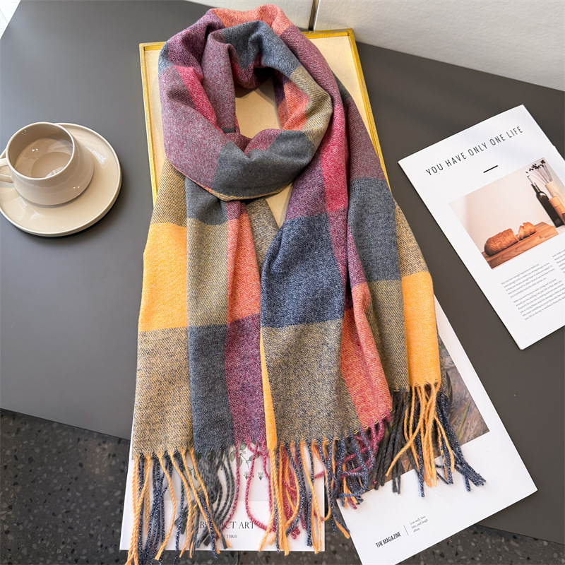 Cashmere Scarf Wrap - 200*64cm New Fashion Cashmere Scarf Warm