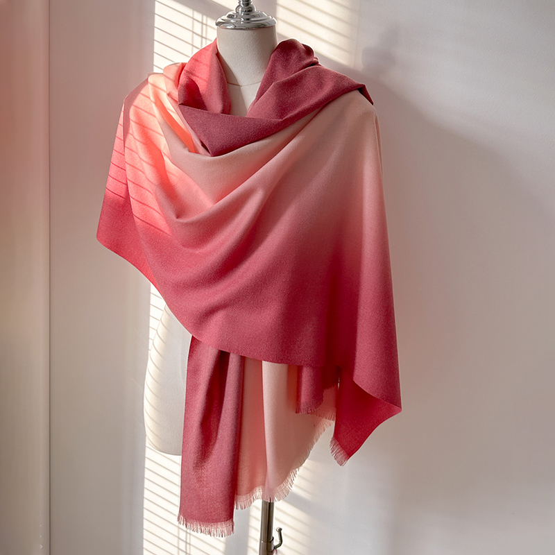 Cashmere Scarf Wrap - Luxury Winter Cashmere Scarf Women Gradient