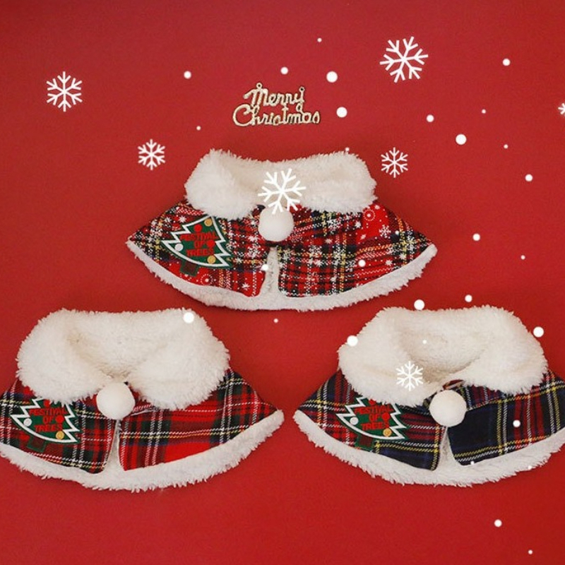 Winter Clothing English - Warm Teddy Collar Pet Scarf Cat