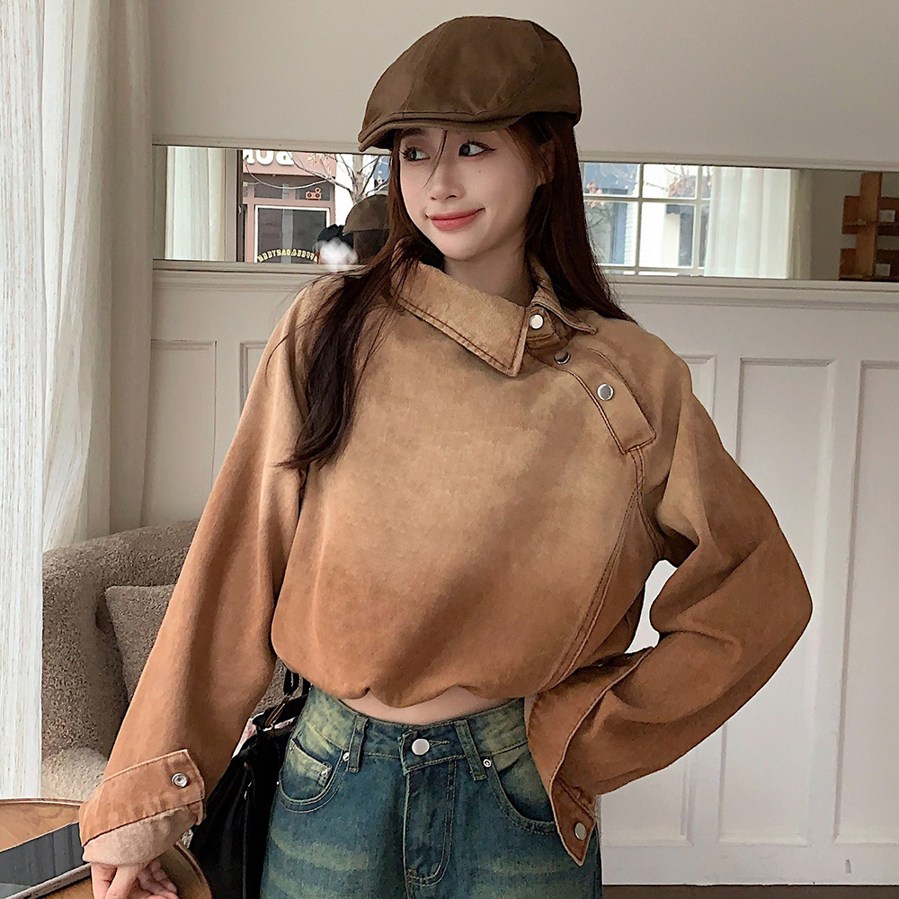 Winter Clothing Korean - Harajuku Denim Jacket Women's Clothing Streetwear