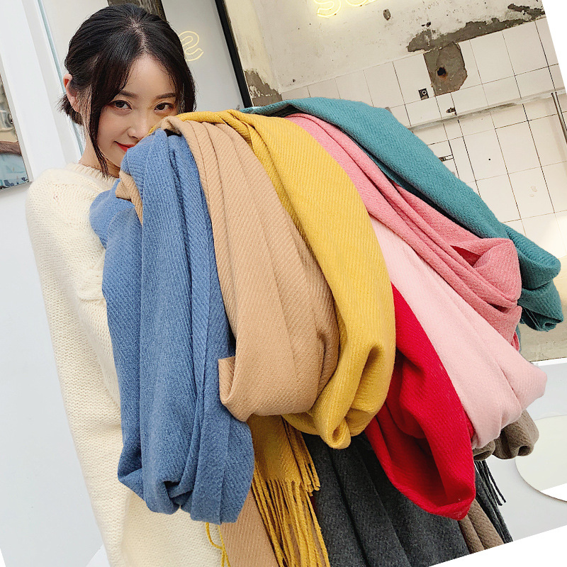 VISROVER new 20 colors woman w - Cashmere Scarf Wrap のレビューと価格