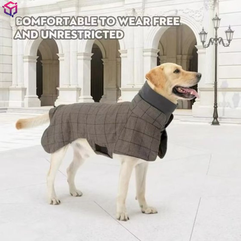 Warm Dog Coat English Plaid Do - Winter Clothing English のレビューと価格
