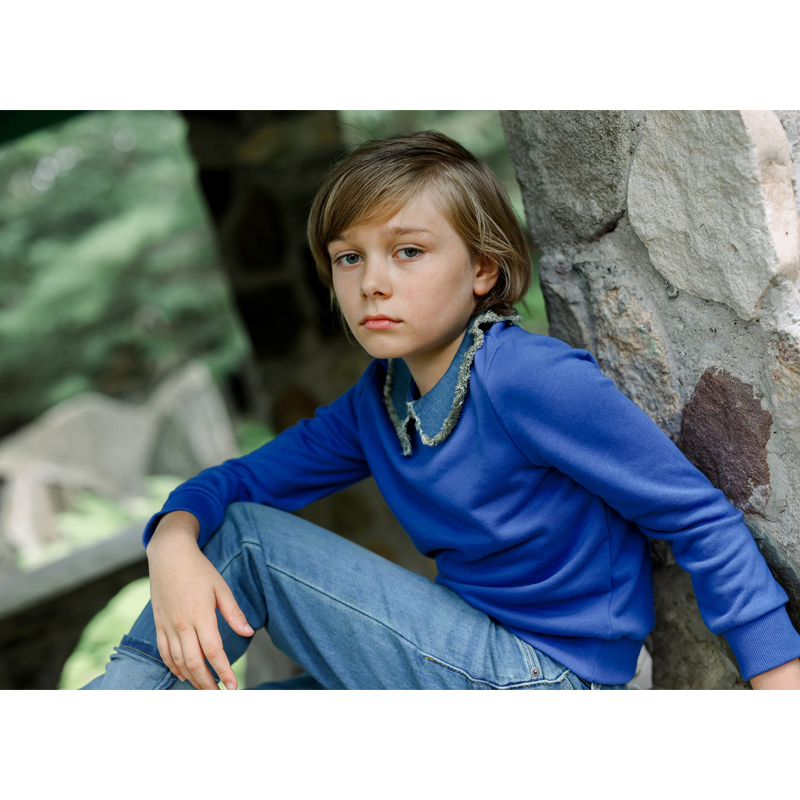 Ali Plus Aw25 Denim Collar Swe - Winter Clothing For Kids のレビューと価格