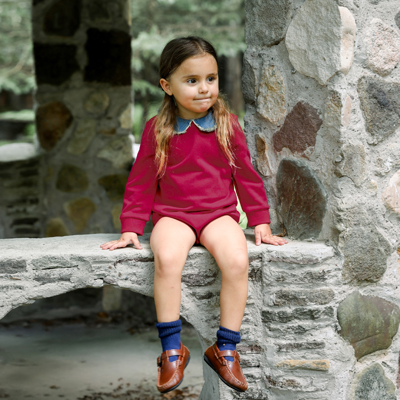 Ali Plus Aw25 Denim Collar Swe - Winter Clothing For Kids のレビューと価格