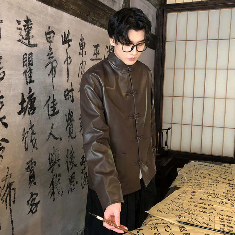 Traditional Men's Clothing PU  - Jacket Winter Clothing のレビューと価格