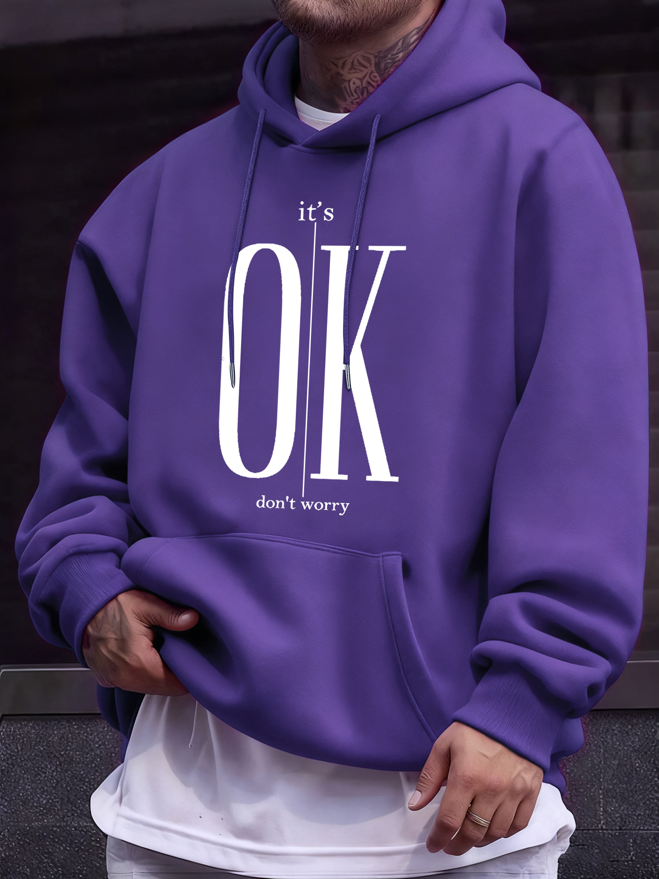It'S Ok Don'T Worry Text Print - Winter Clothing English のレビューと価格