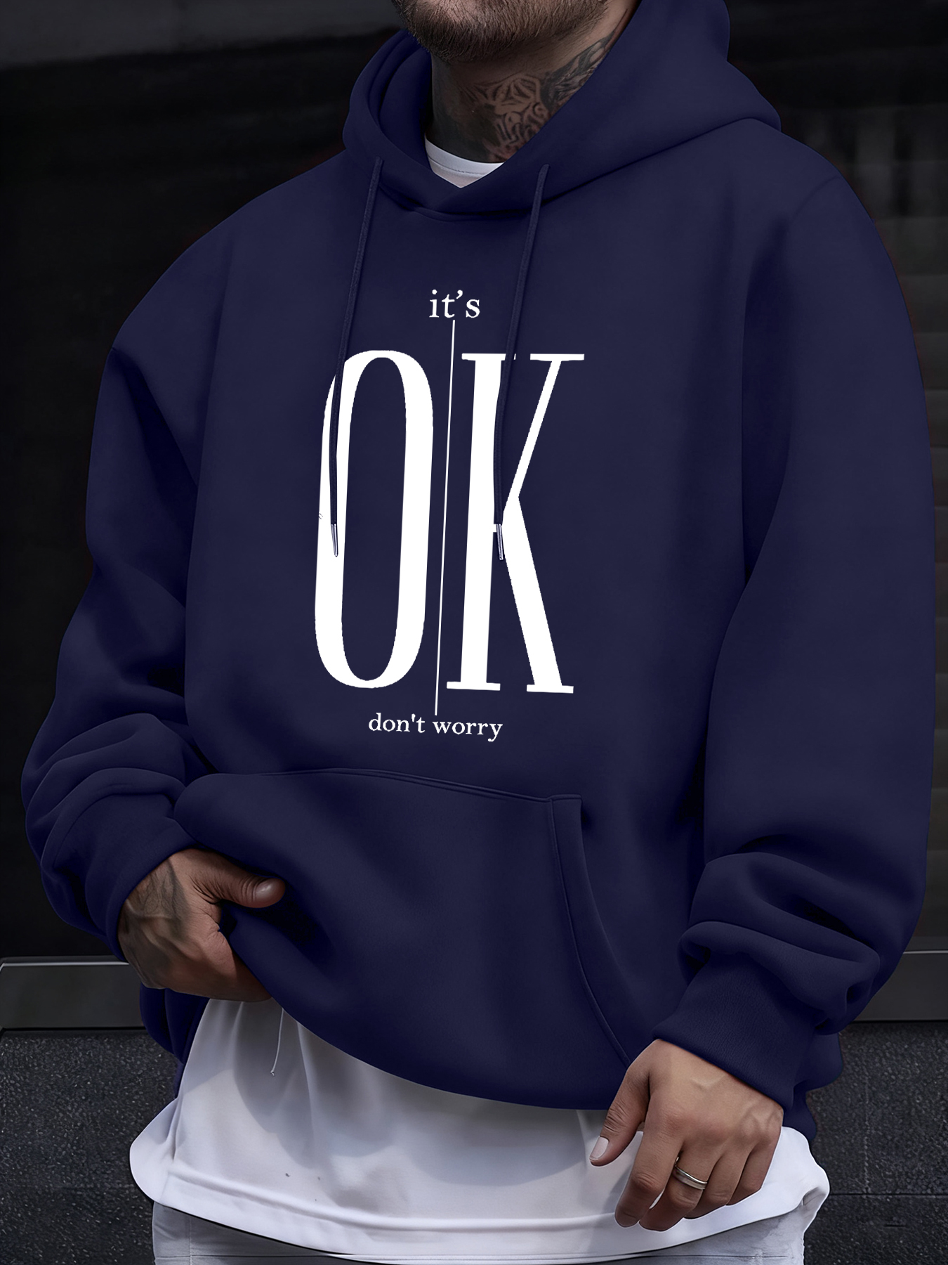 It'S Ok Don'T Worry Text Print - Winter Clothing English のレビューと価格