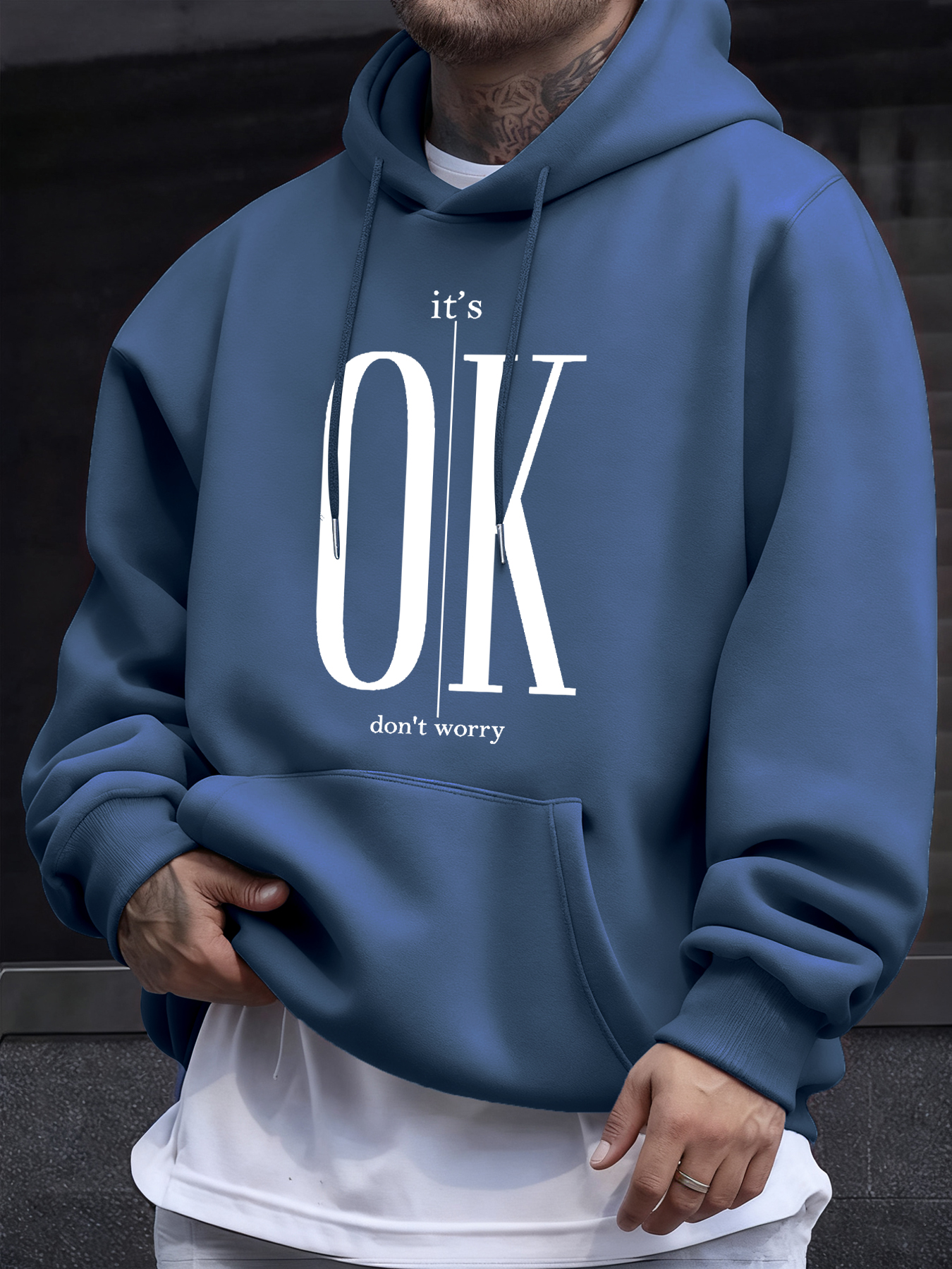 It'S Ok Don'T Worry Text Print - Winter Clothing English のレビューと価格