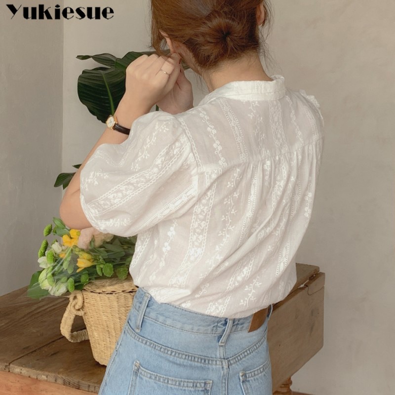 Shirts Women All-match V-Neck  - Winter Clothing Korean のレビューと価格