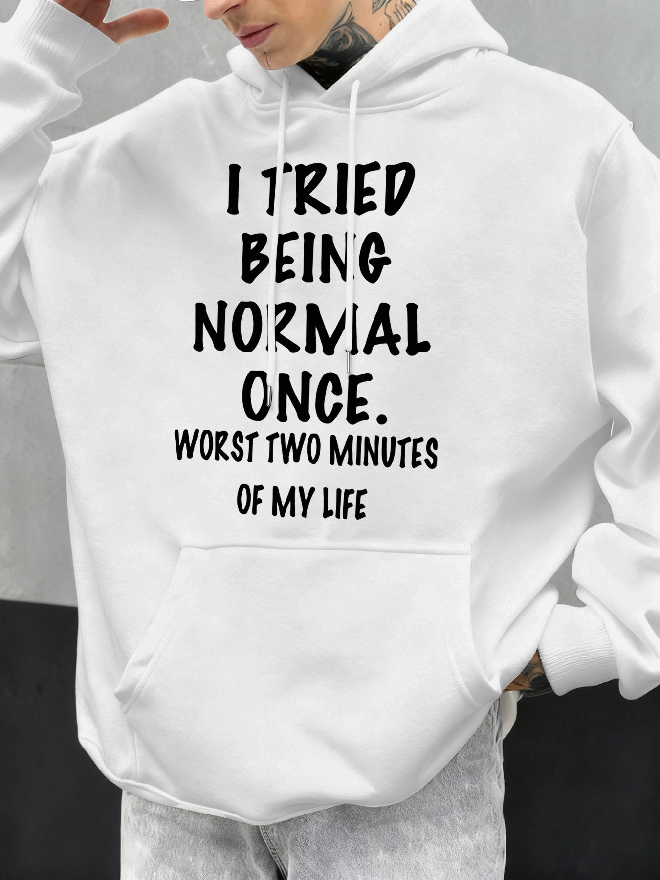 Stay Calm and Normal Funny Des - Winter Clothing English のレビューと価格