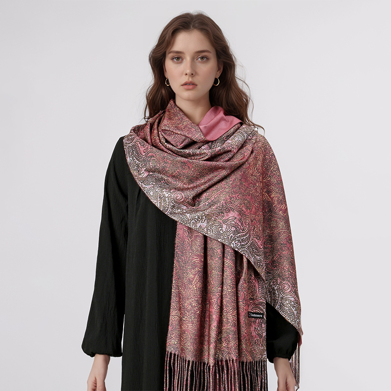 Luxury Paisley Pashmina Shawl  - Cashmere Scarf Wrap のレビューと価格