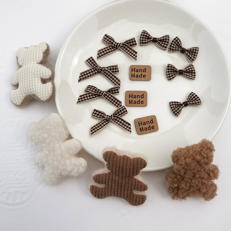Autumn Winter Plu Bear Fabric  - Winter Clothing Label のレビューと価格