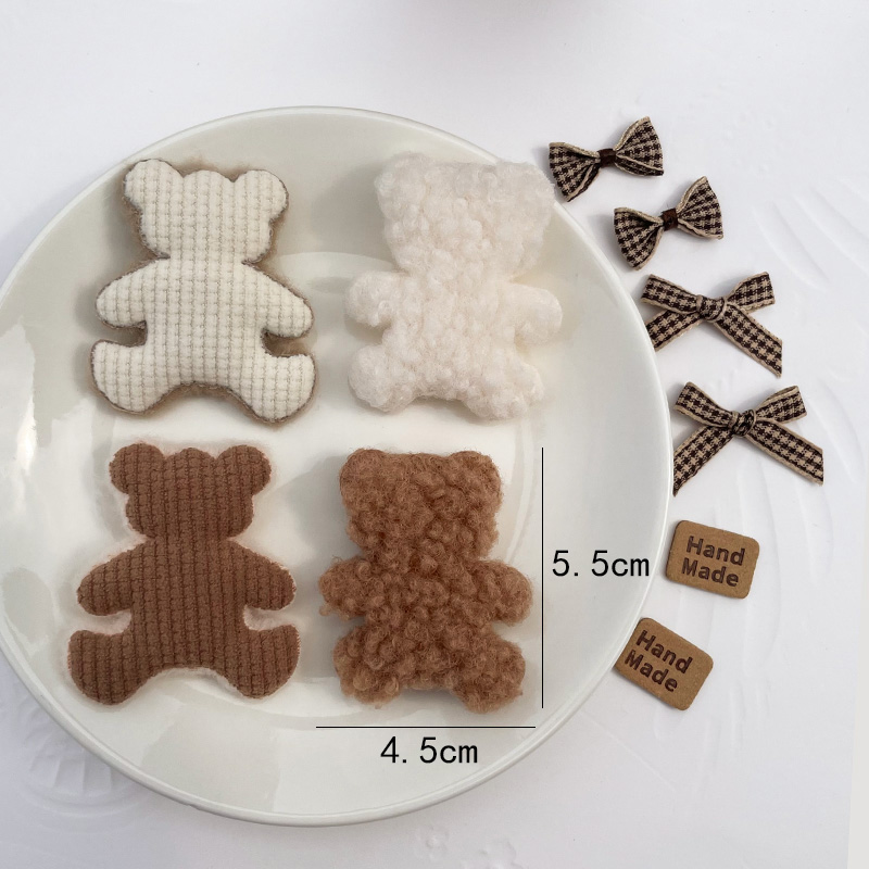 Autumn Winter Plu Bear Fabric  - Winter Clothing Label のレビューと価格