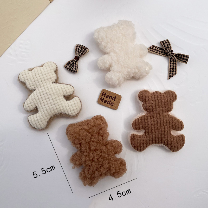 Autumn Winter Plu Bear Fabric  - Winter Clothing Label のレビューと価格