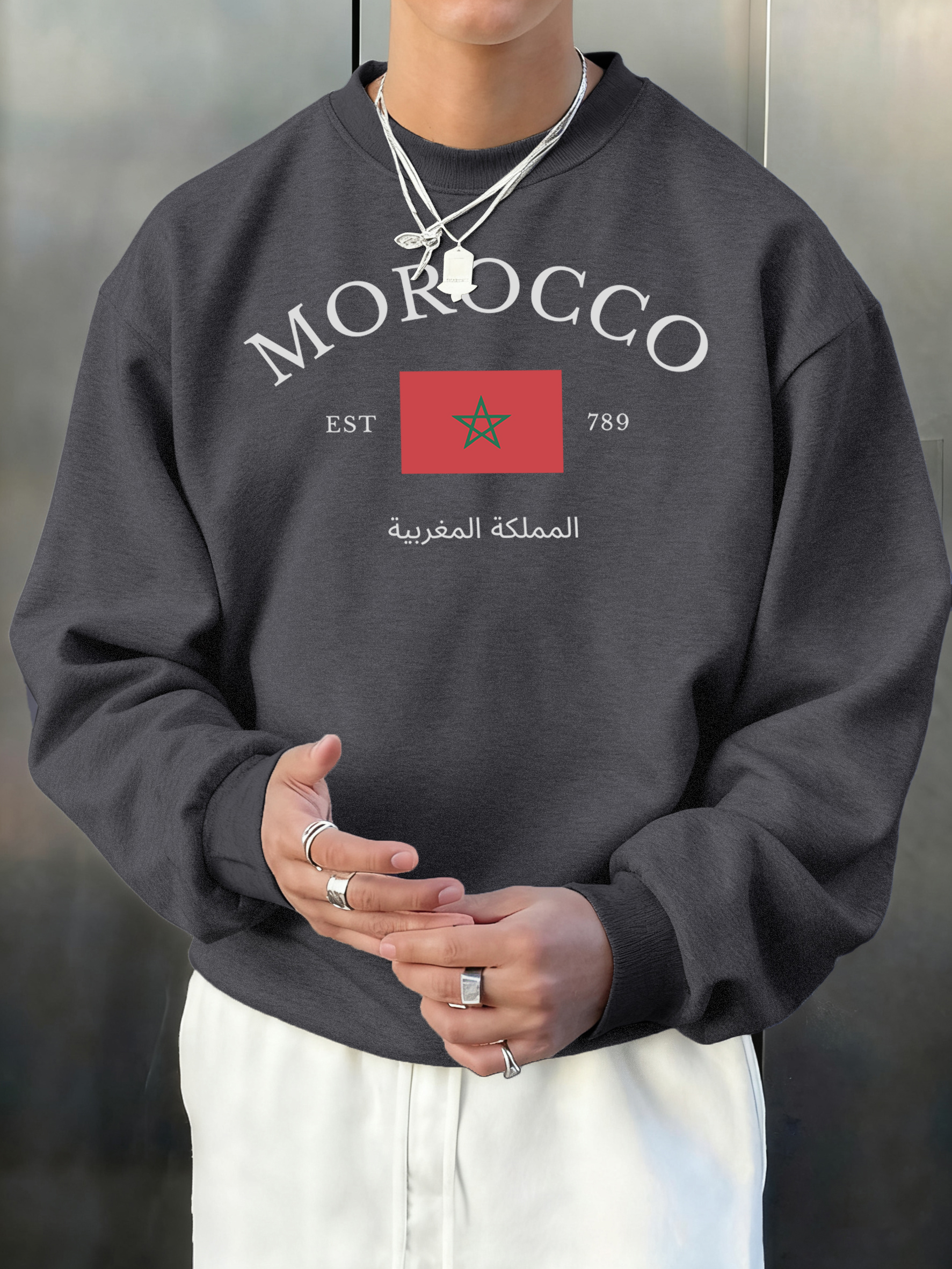 Morocco Est 789 Print Male Win - Winter Clothing English のレビューと価格