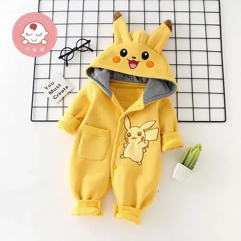 New Cute Cartoon Pokemon Pikac - Winter Clothing Cute のレビューと価格