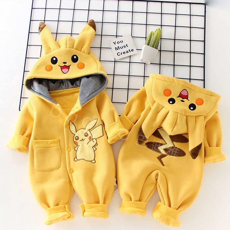 New Cute Cartoon Pokemon Pikac - Winter Clothing Cute のレビューと価格