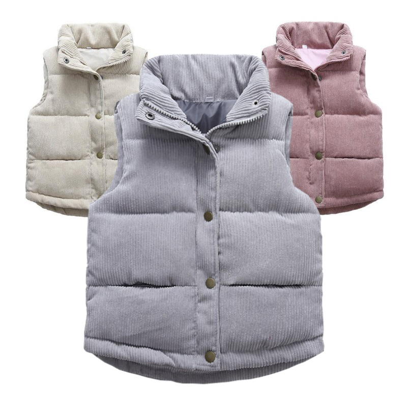 Kids Boys Girls Corduroy Vests - Winter Clothing For Kids のレビューと価格