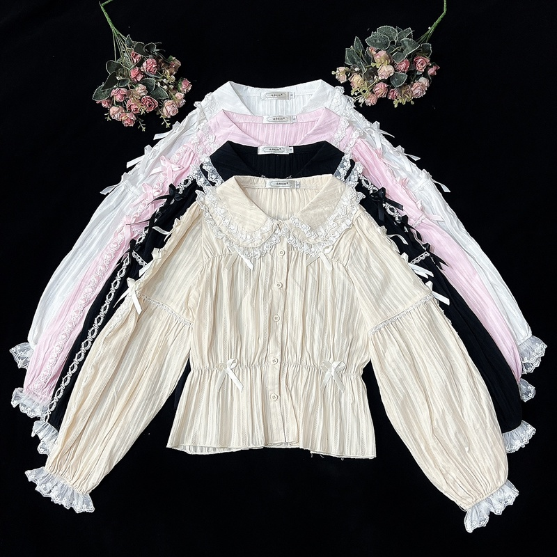 Japanese Kawaii Lolita Blouse  - Winter Clothing Korean のレビューと価格