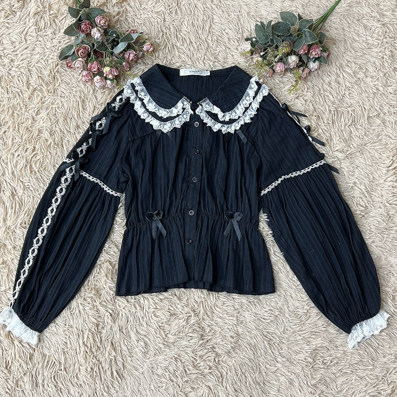 Japanese Kawaii Lolita Blouse  - Winter Clothing Korean のレビューと価格