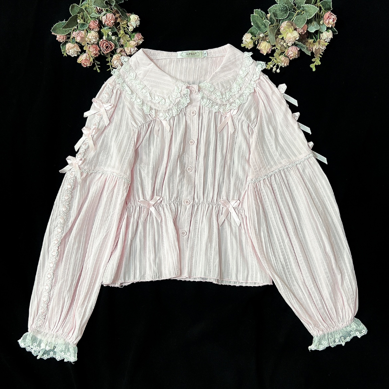 Japanese Kawaii Lolita Blouse  - Winter Clothing Korean のレビューと価格