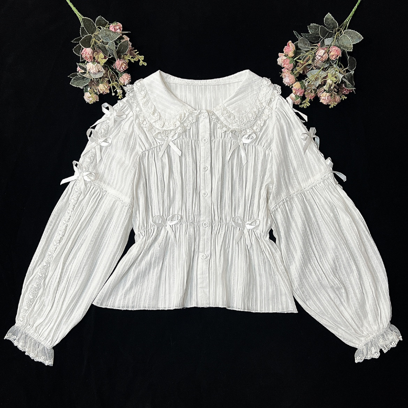 Japanese Kawaii Lolita Blouse  - Winter Clothing Korean のレビューと価格