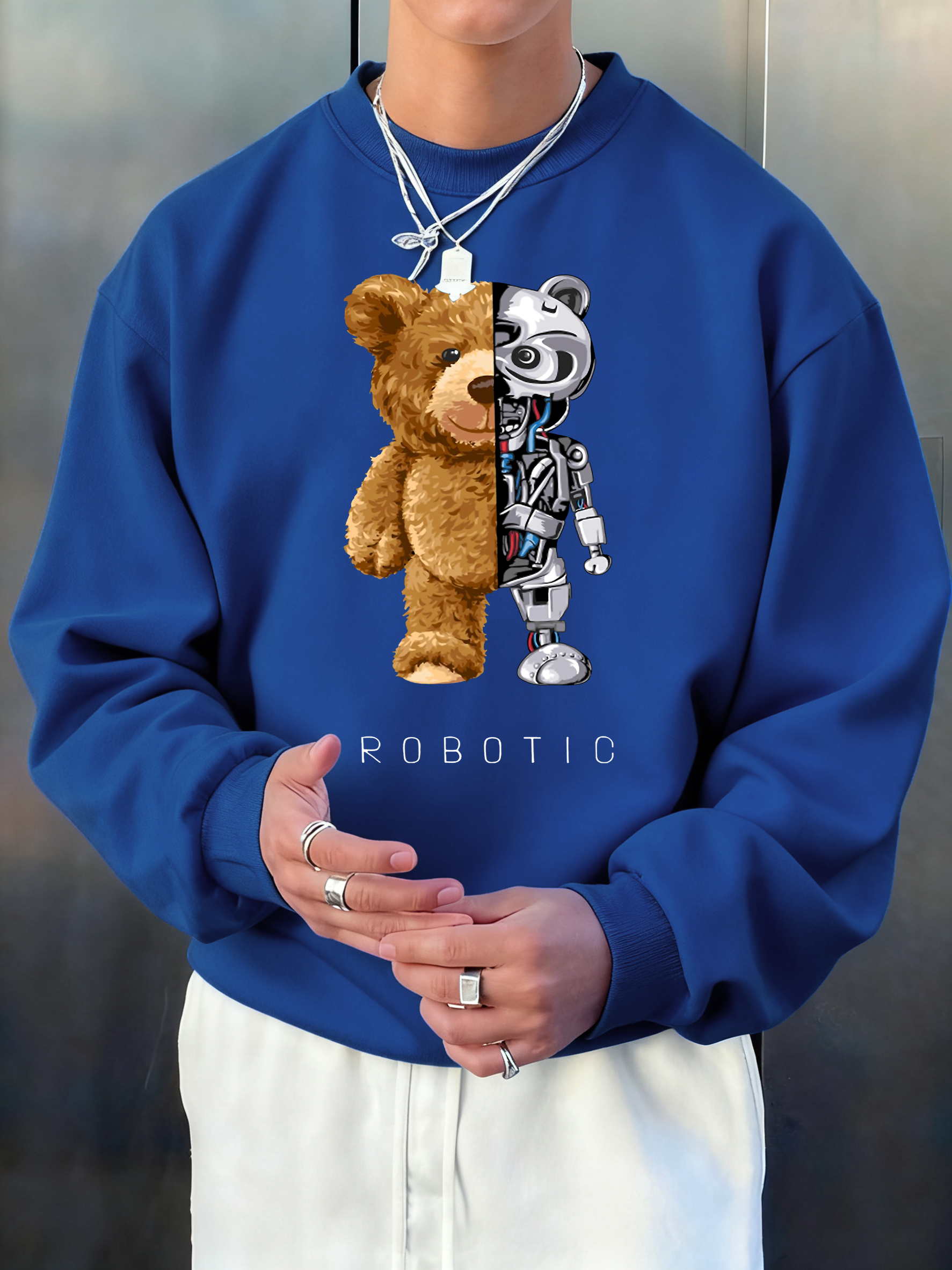 Plush And Robotic Bear  Printi - Winter Clothing English のレビューと価格