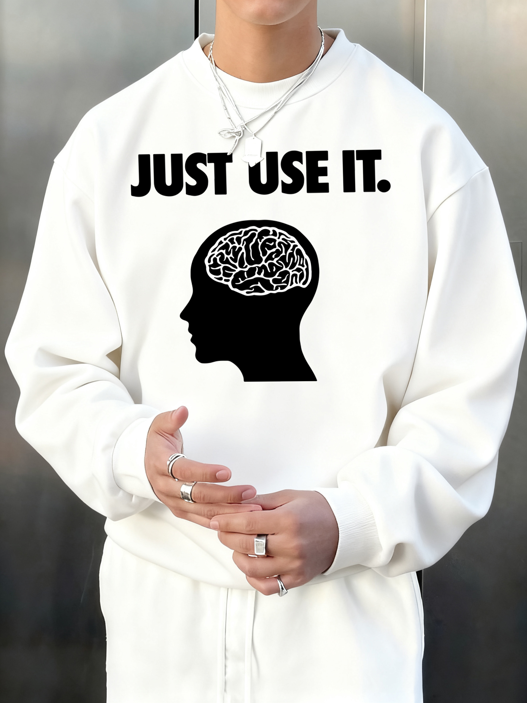 Brain Just Use It   Print Male - Winter Clothing English のレビューと価格