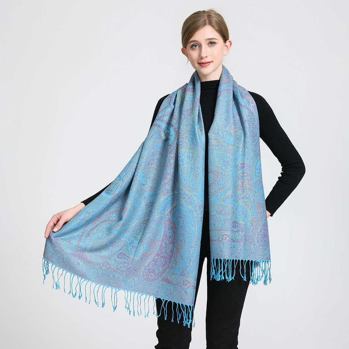 Tassel Blanket Design Thick Pa - Cashmere Scarf Wrap のレビューと価格