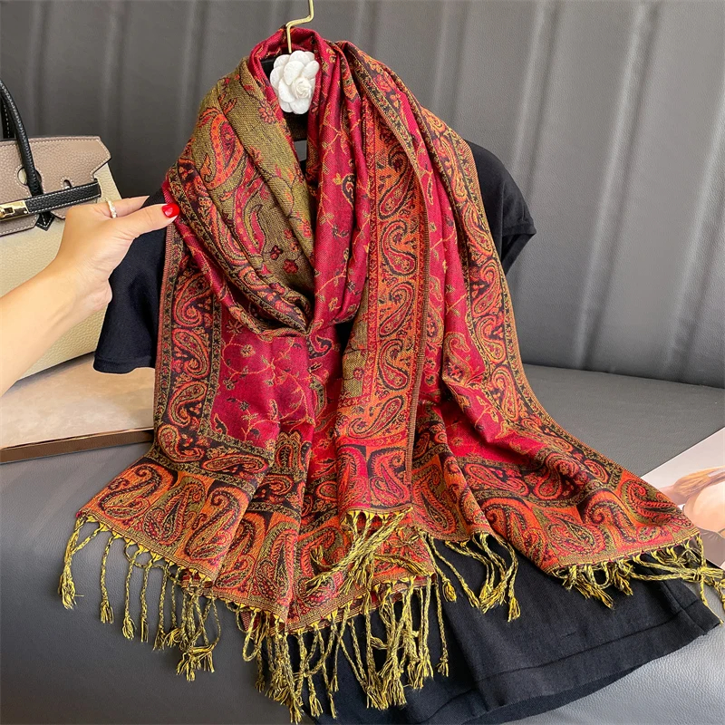 Tassel Blanket Design Thick Pa - Cashmere Scarf Wrap のレビューと価格