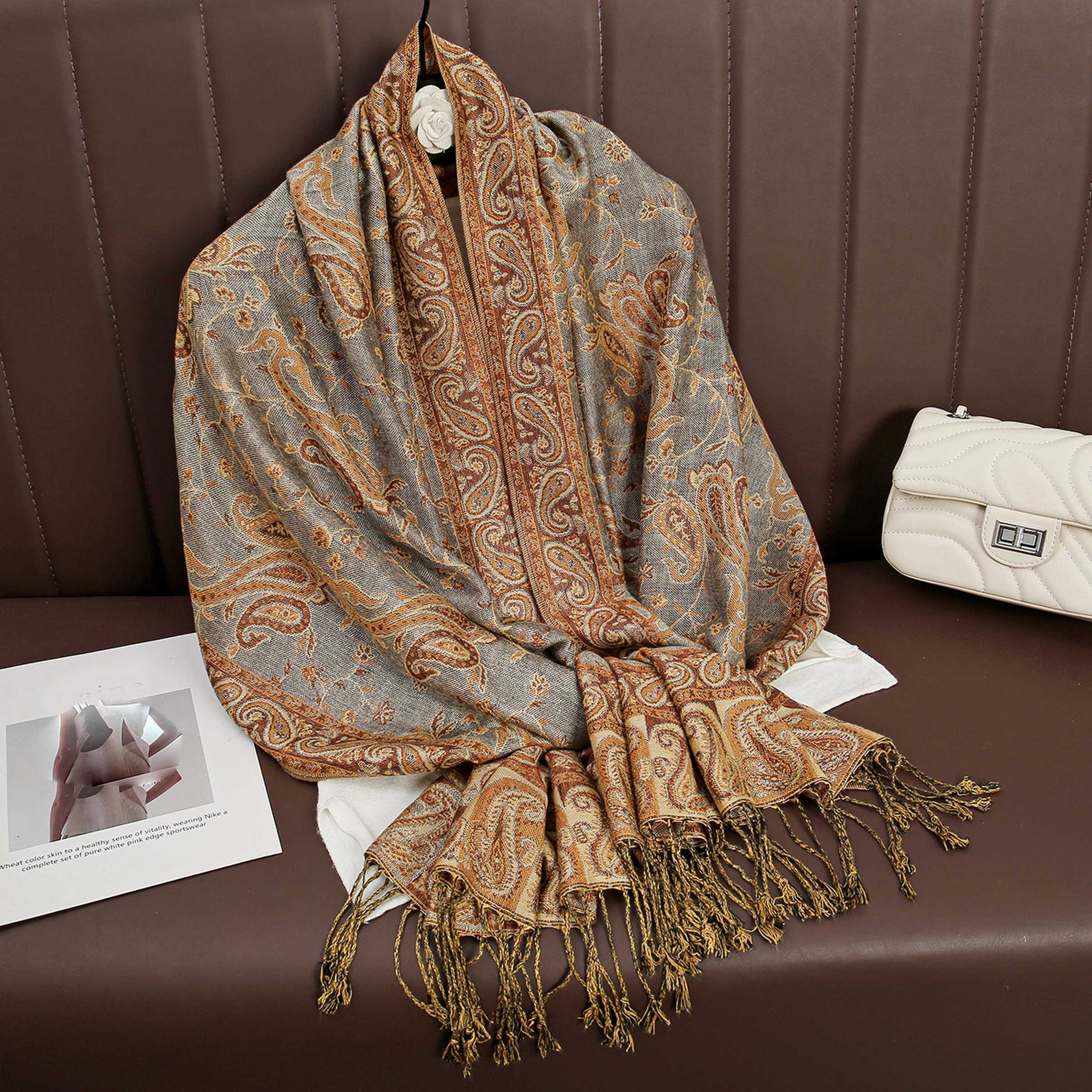Luxury Brand Autumn Cashmere P - Cashmere Scarf Wrap のレビューと価格