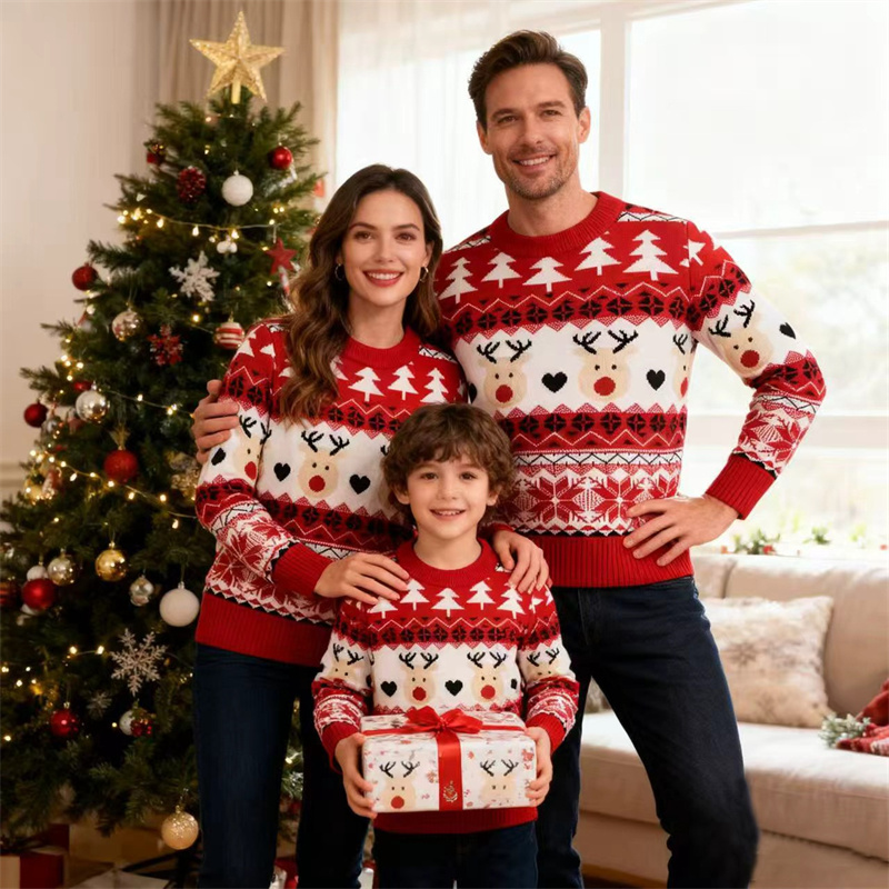 Christmas Family Sweaters Pare - Winter Clothing For Kids のレビューと価格