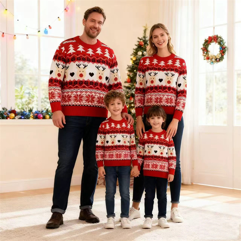 Christmas Family Sweaters Pare - Winter Clothing For Kids のレビューと価格