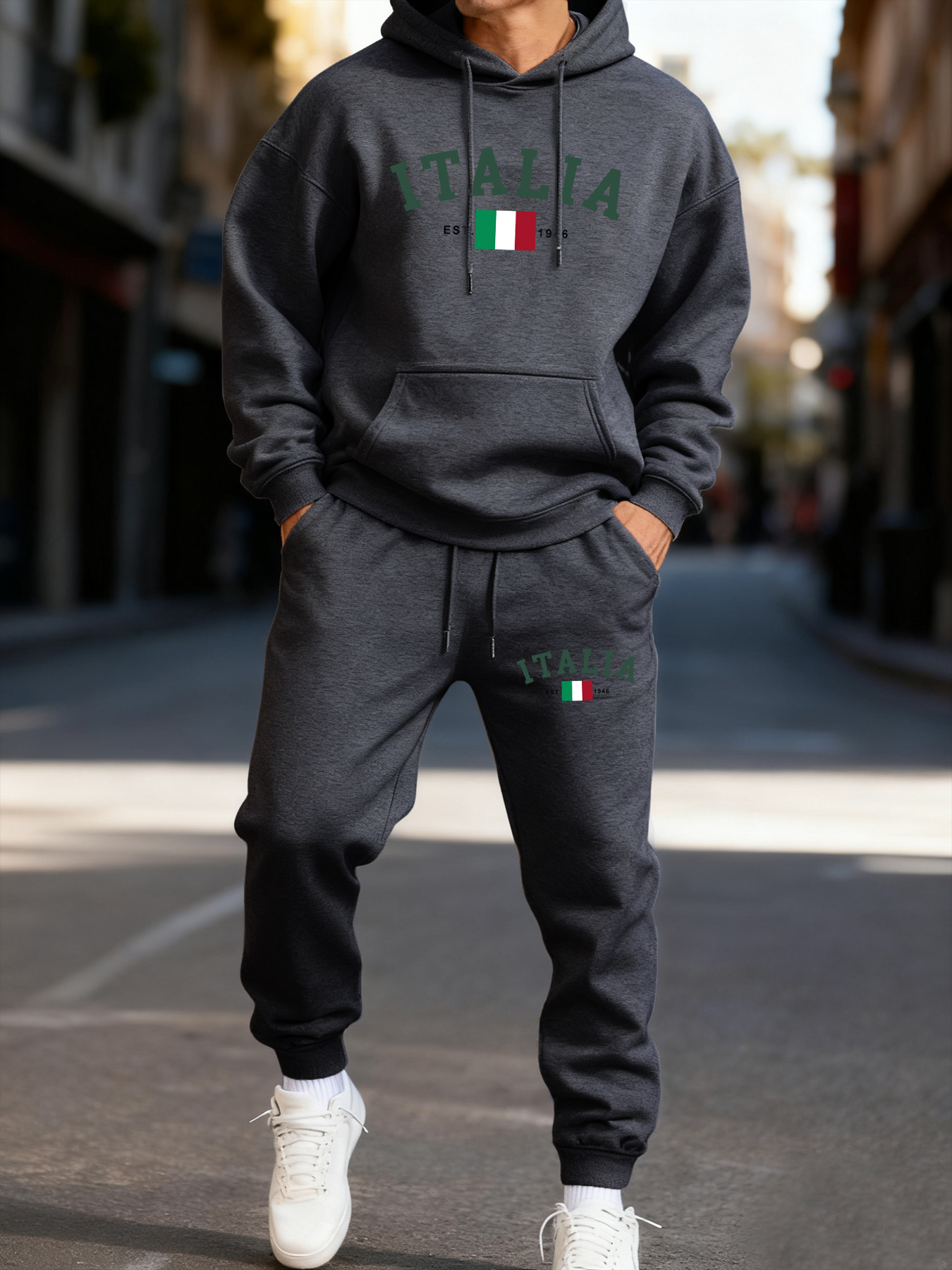 Italia Italian Flag Print Man  - Winter Clothing English のレビューと価格