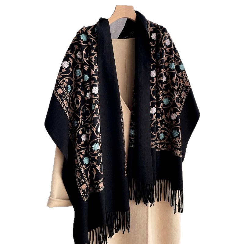 2025 New Embroidery Cashmere S - Cashmere Scarf Wrap のレビューと価格