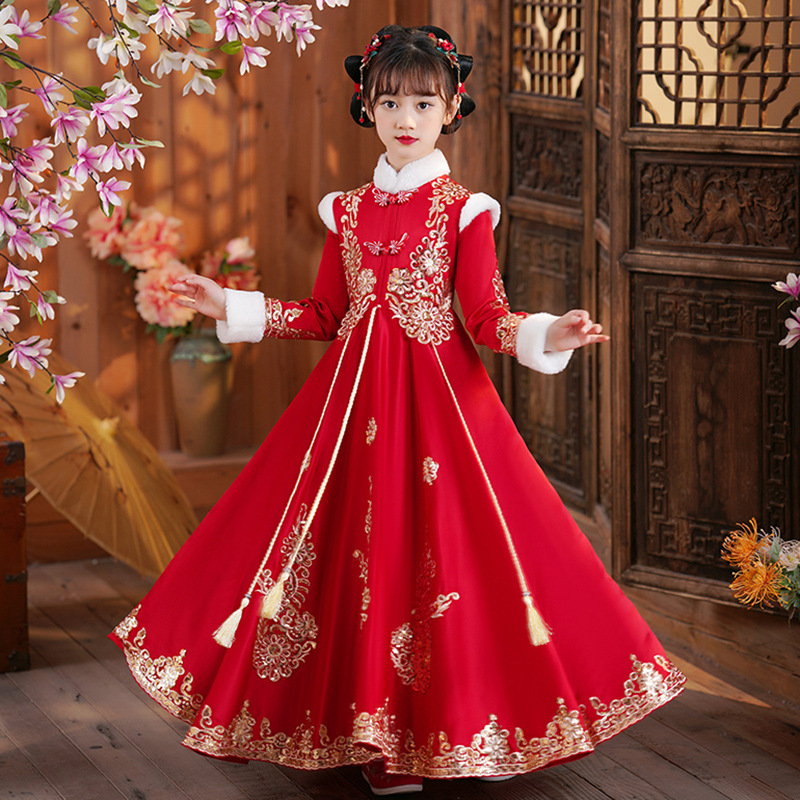 Girls Red Chinese New Year Clo - Winter Clothing For Kids のレビューと価格