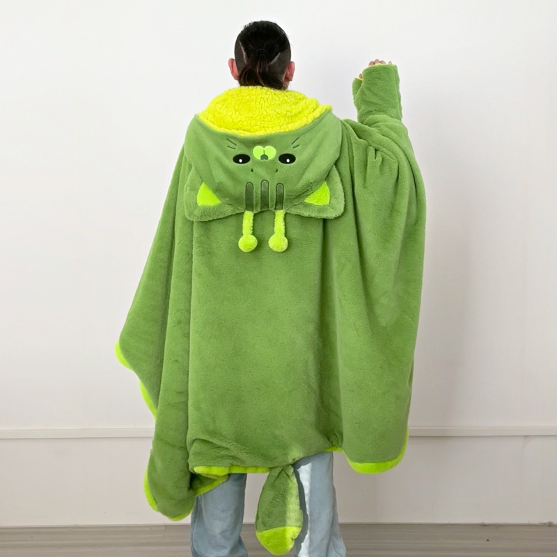 Cartoon Cute Alien Cat Hooded  - Winter Clothing Cute のレビューと価格