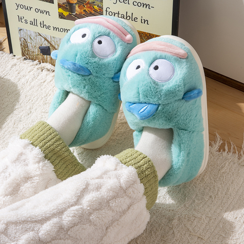 Cute Hangyodon Cotton Slipper  - Winter Clothing Cute のレビューと価格