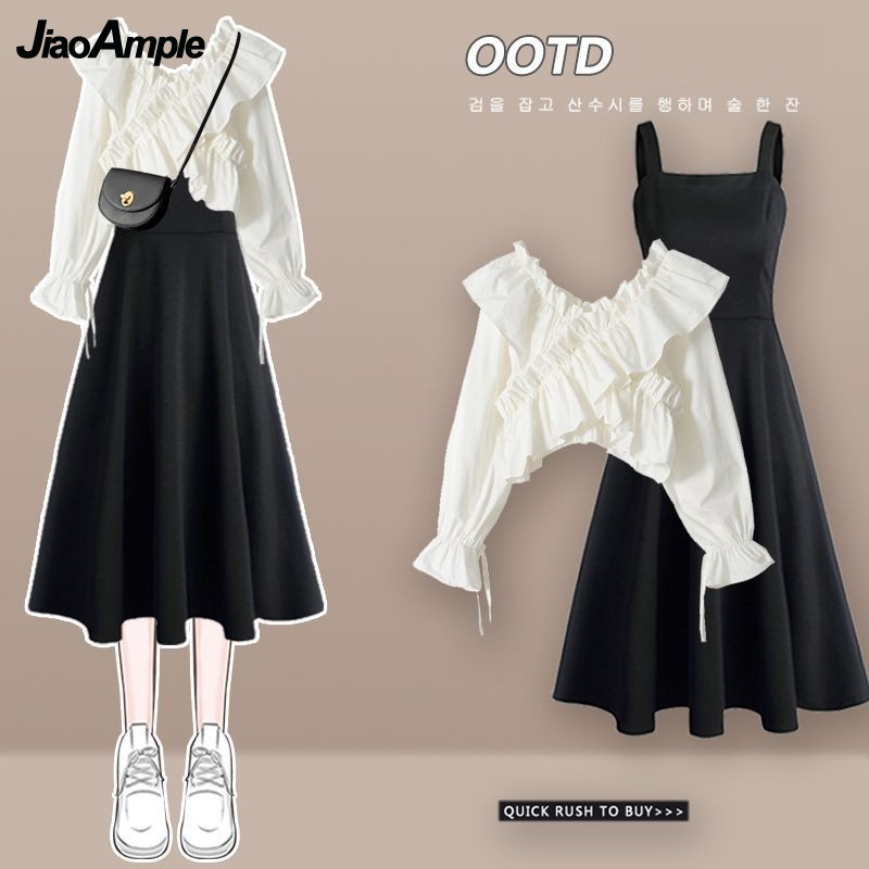 Women's Dress Set 2025 Spring  - Winter Clothing Korean のレビューと価格