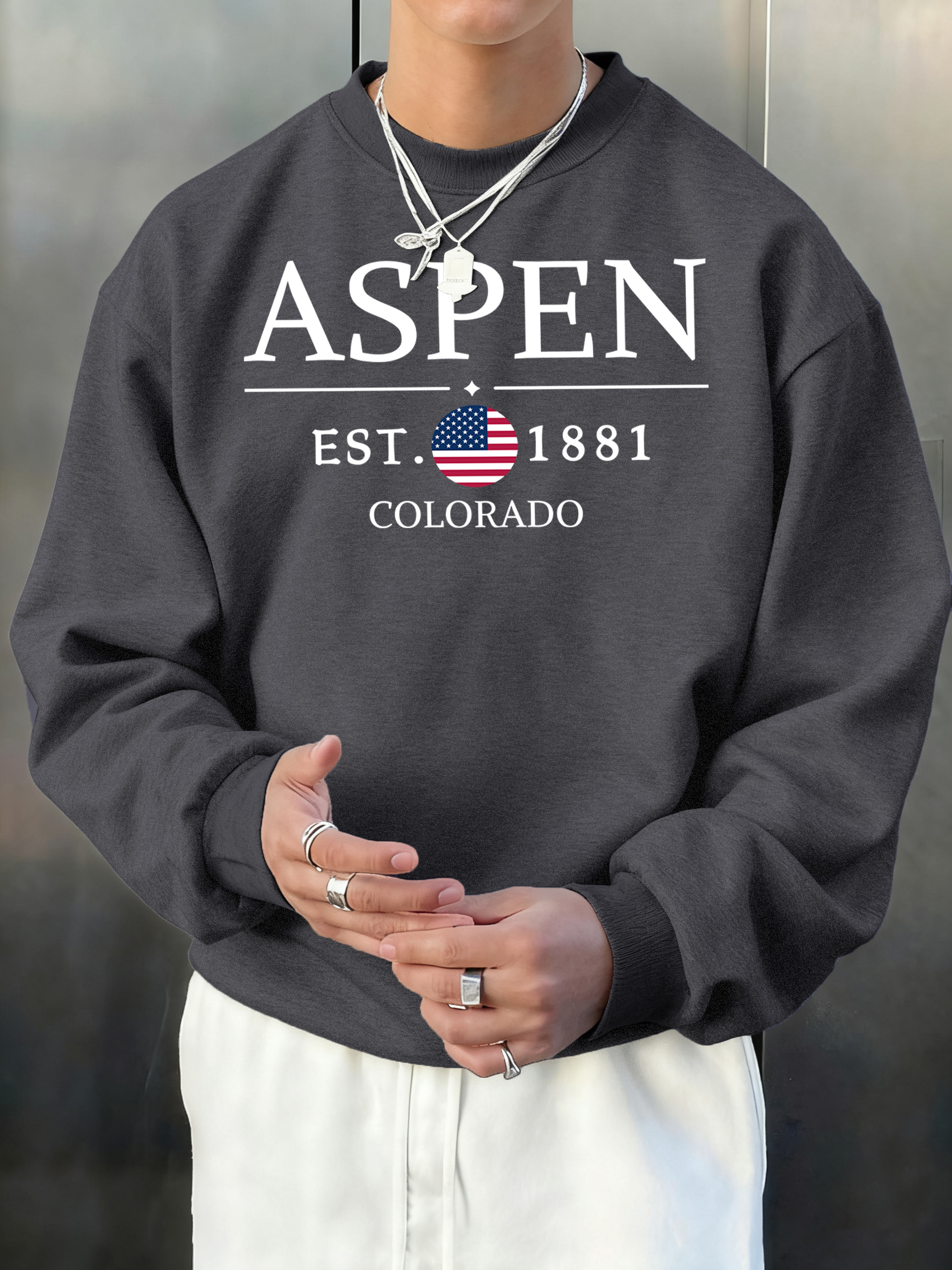 Aspen Colorado Est 1881 Print  - Winter Clothing English のレビューと価格