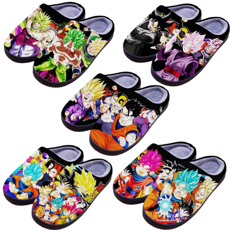 Anime Dragon Ball Plush Slippe - Winter Clothing Cute のレビューと価格