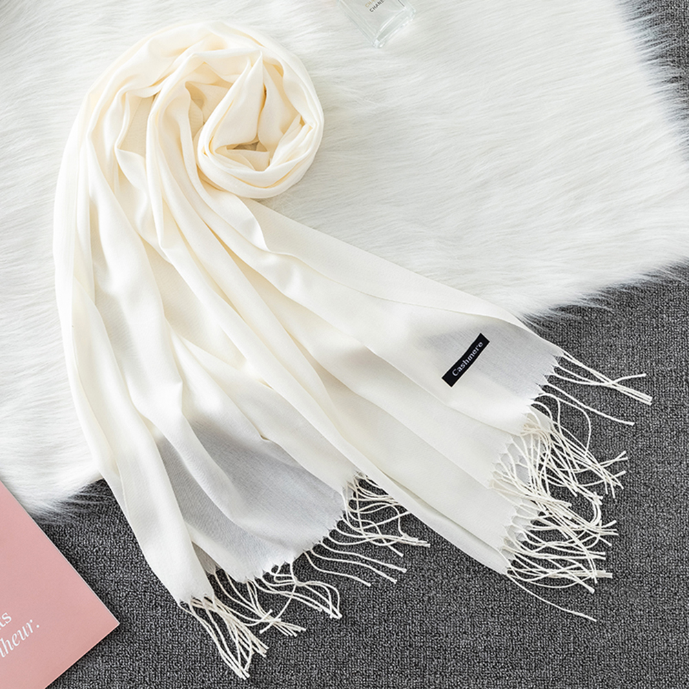 Fashion Solid Scarf Women Cash - Cashmere Scarf Wrap のレビューと価格