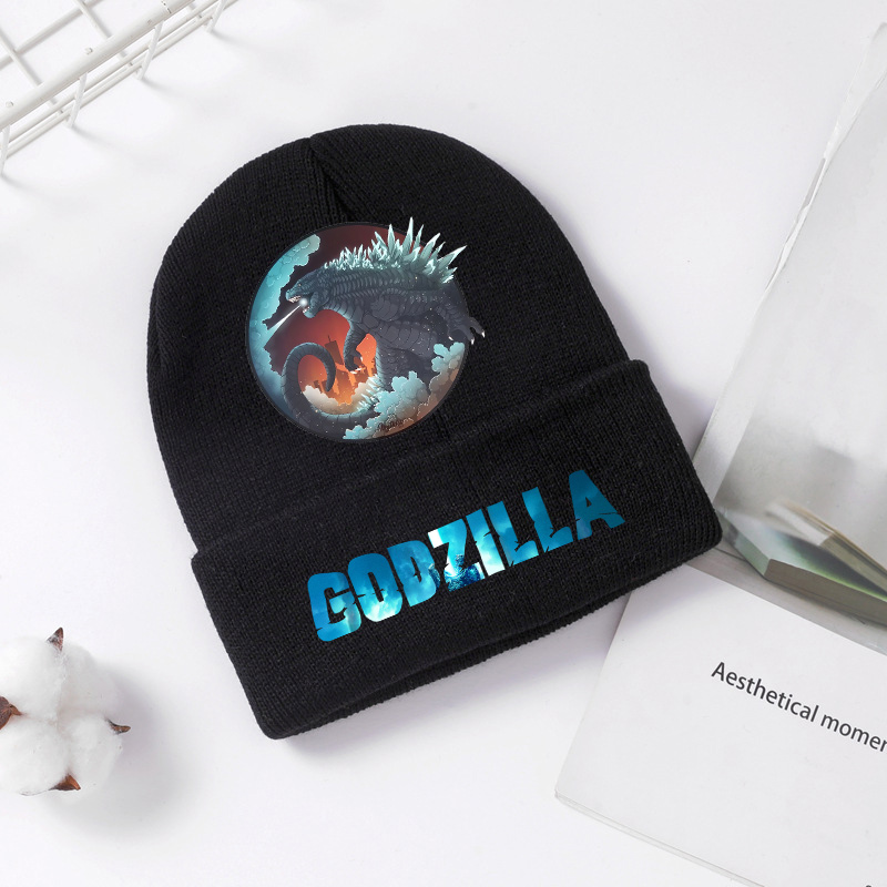 Godzilla Knitted Hat Winter Sp - Winter Clothing For Kids のレビューと価格