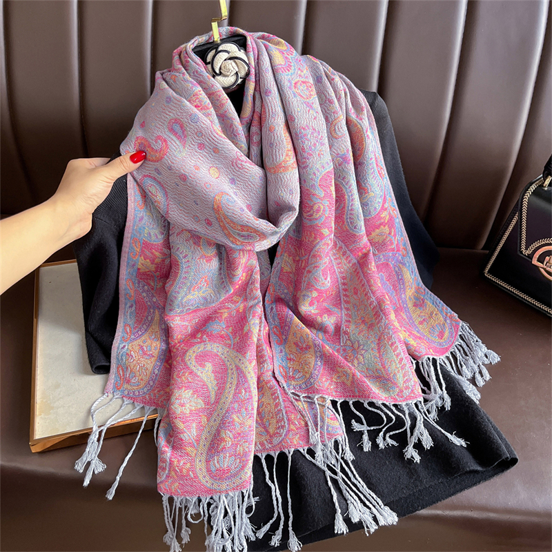 Luxury Embroidery Cashmere Win - Cashmere Scarf Wrap のレビューと価格
