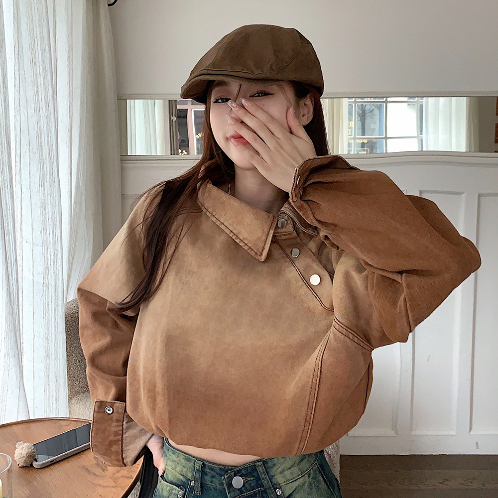 Harajuku Denim Jacket Women's  - Winter Clothing Korean のレビューと価格