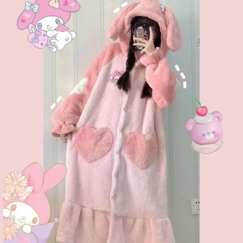 2Pcs Hello Kittys Plush Pajama - Winter Clothing For Kids のレビューと価格